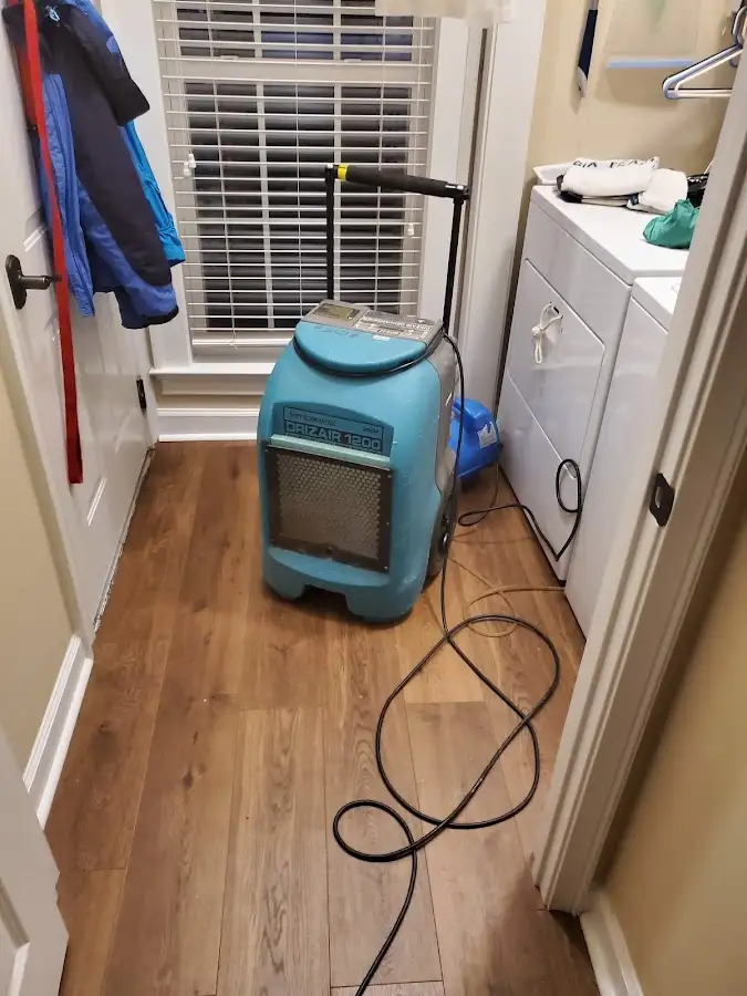 Commercial dehumidifier deployed for Flood Damage Cleanup in Delano